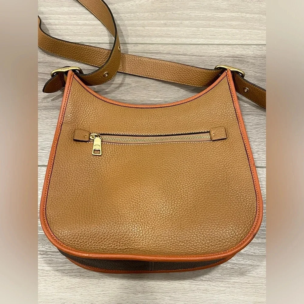 Coach Emery Colorblock Crossbody Bag - Brass/Light Saddle Elm (89123-B4PU0)